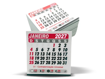 Calendário para Imã de Geladeira