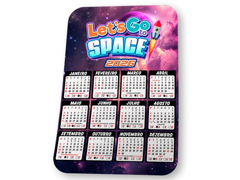 Calendário de Bolso / Sem Verniz