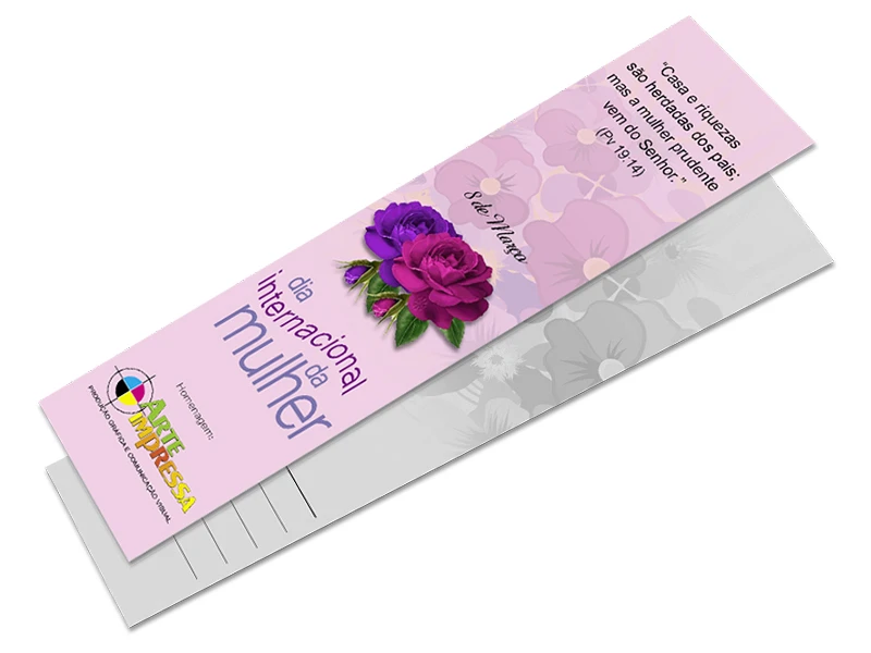 Marcador de Livro / Supremo 300g / U.V Total Frente